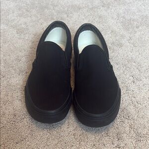 Vans Kids Black Slip-On Sneakers